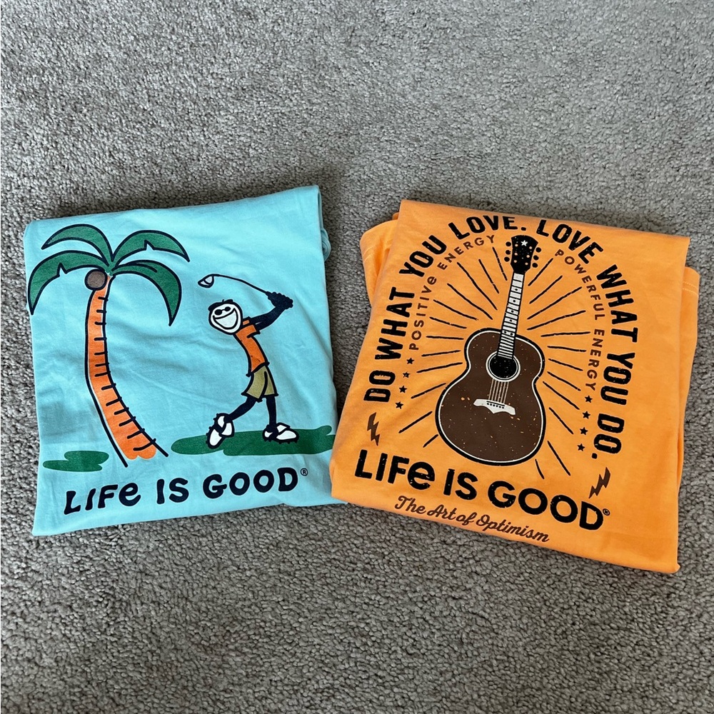2 Life is Good Tees